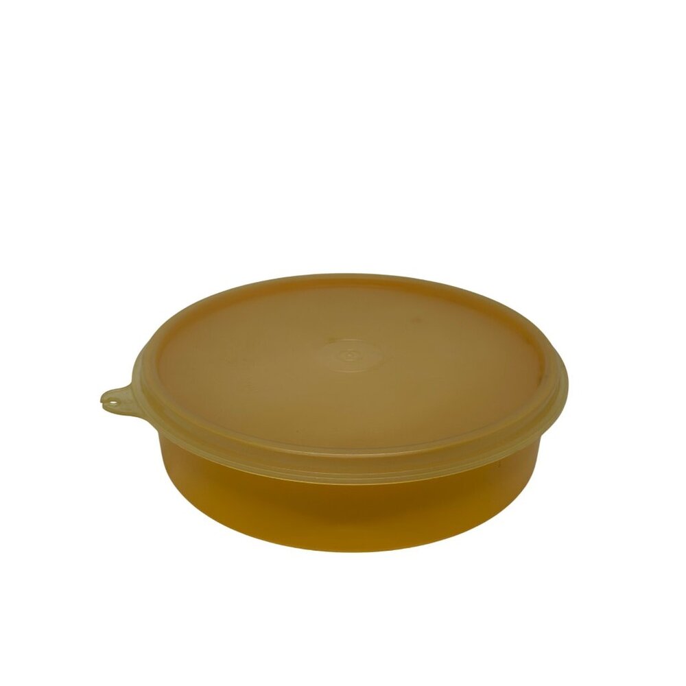 VTG Tupperware Little Wonder Bowl #1405-5 Yellow W/ Lid‎ Retro Storage Container